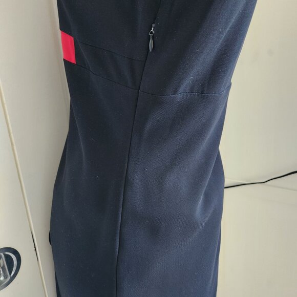 InWear Dress LBD classic black dress with red band accent - Picture 10 of 11